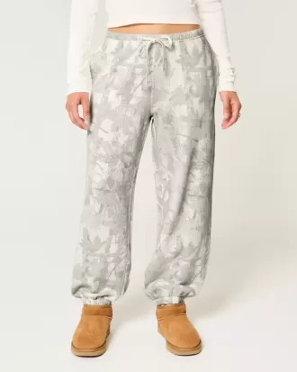 Camo Baggy fleece joggingbyxor