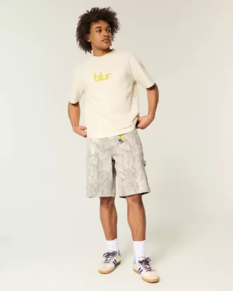 Camo Baggy jeansshorts