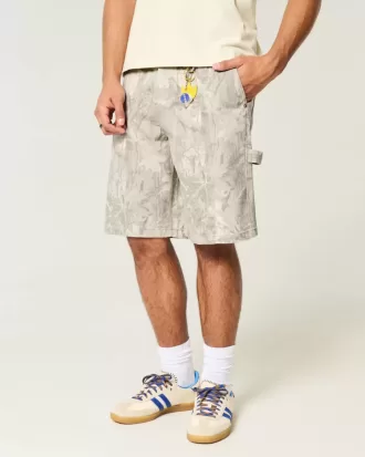 Camo Baggy jeansshorts