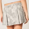 Camo Plisserad Mini Skort