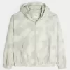 Camo Zip-Up Windbreaker Jacka Camo Zip-Up Windbreaker Jacka
