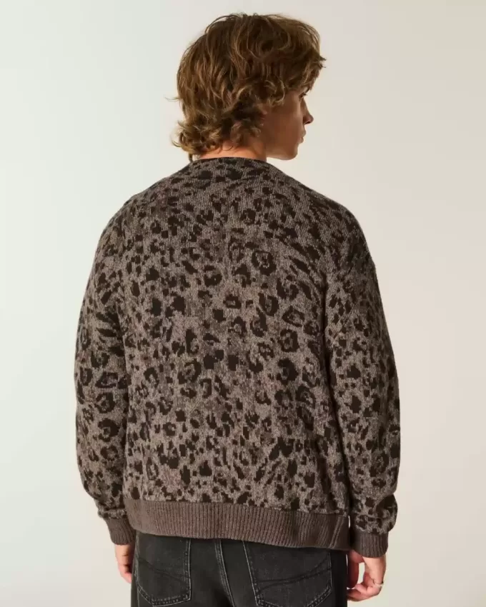 Cardigan i boxig mönster Cardigan i boxig mönster