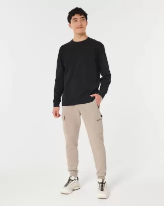 Cargo joggingbyxor i fleece