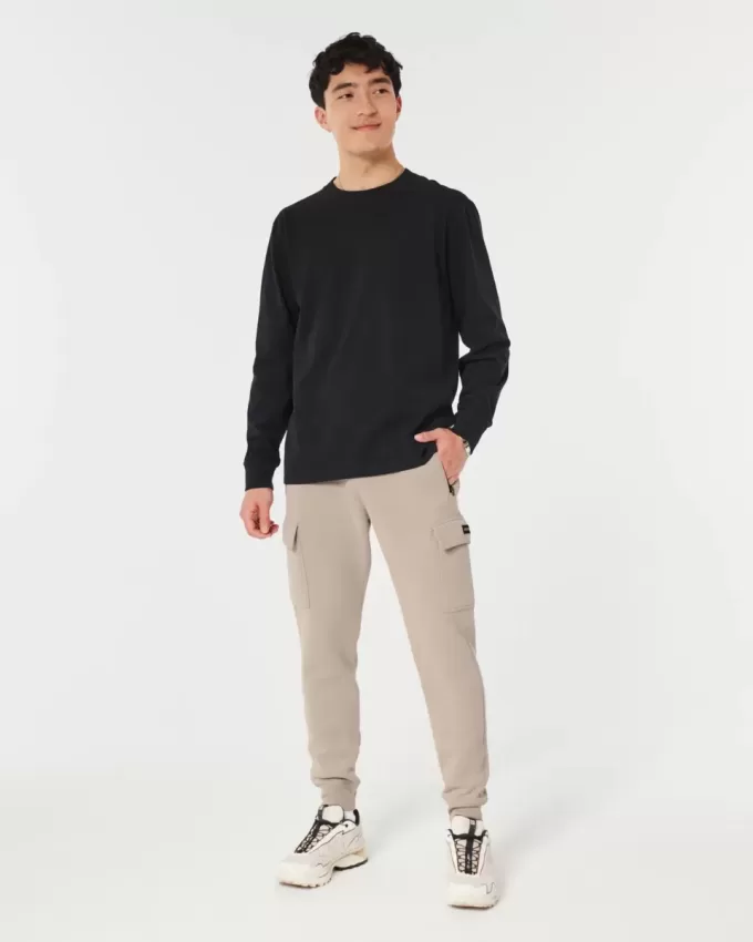 Cargo joggingbyxor i fleece