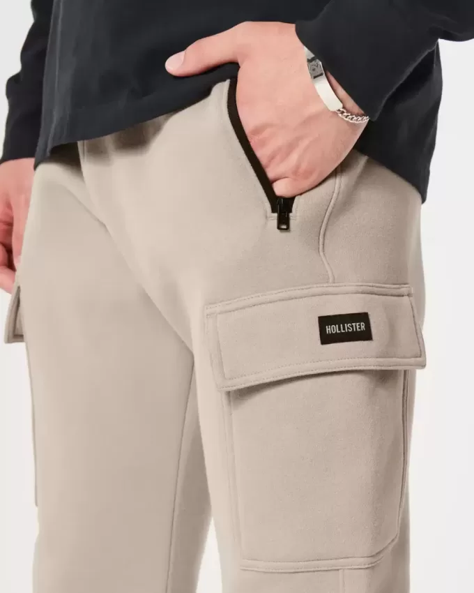 Cargo joggingbyxor i fleece