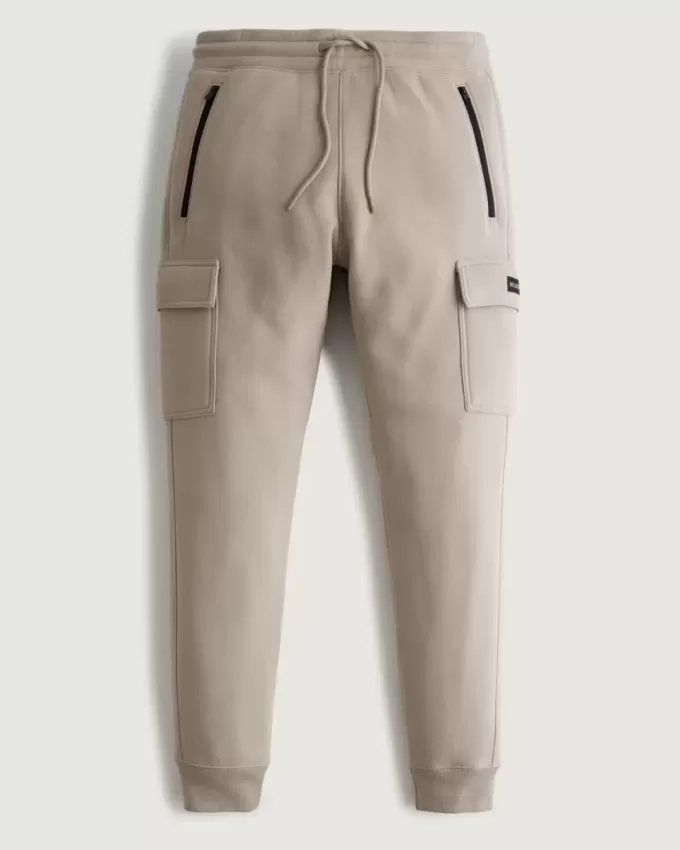 Cargo joggingbyxor i fleece