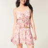 Chiffong asymmetrisk fåll mini kjol Chiffong asymmetrisk fåll mini kjol