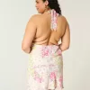 Crepe Halter Dress med öppen rygg