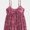Crinkle Flyaway Babydoll Top Crinkle Flyaway Babydoll Top