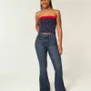 Curvy High-Rise Dark Wash Flare Jeans Curvy High-Rise Dark Wash Flare Jeans