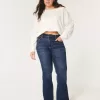 Curvy High-Rise Dark Wash Flare Jeans Curvy High-Rise Dark Wash Flare Jeans