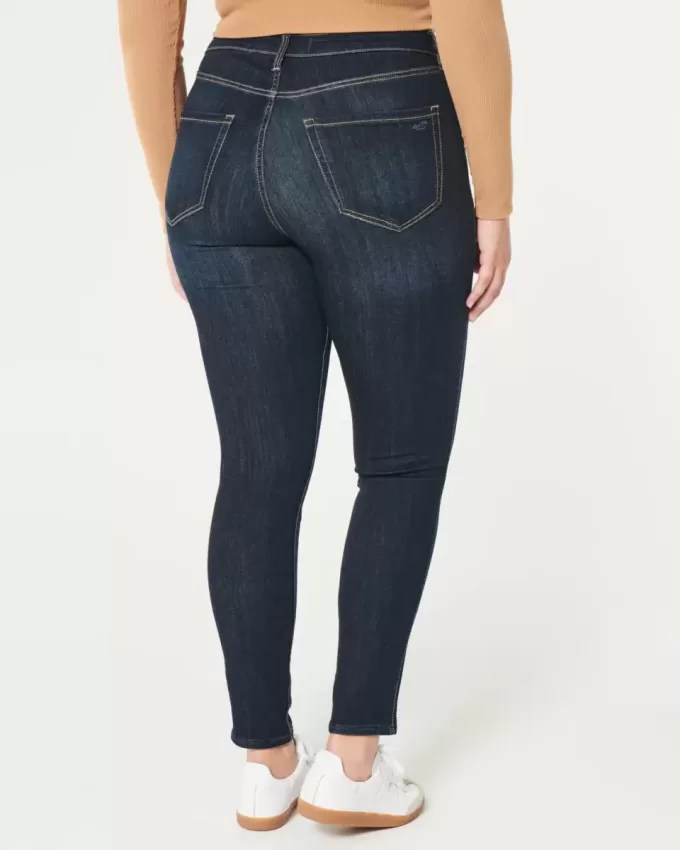 Curvy High-Rise Dark Wash Jean Leggings Curvy High-Rise Dark Wash Jean Leggings