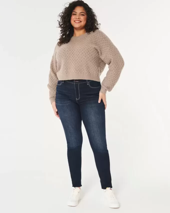 Curvy High-Rise Dark Wash Super Skinny Jeans Curvy High-Rise Dark Wash Super Skinny Jeans