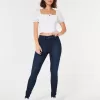 Curvy High-Rise Dark Wash Super Skinny Jeans Curvy High-Rise Dark Wash Super Skinny Jeans