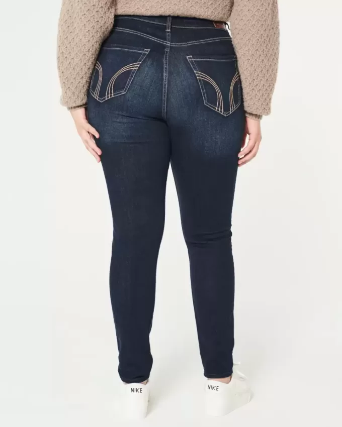 Curvy High-Rise Dark Wash Super Skinny Jeans Curvy High-Rise Dark Wash Super Skinny Jeans