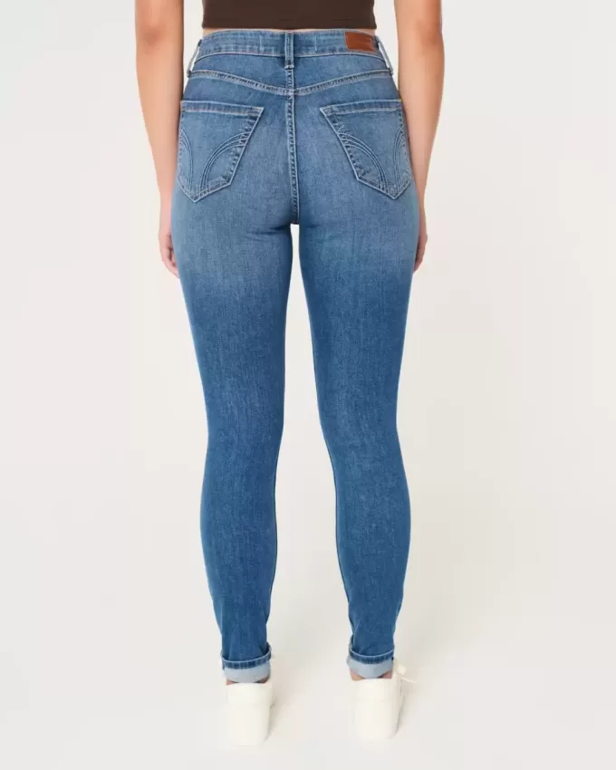 Curvy High-Rise Dark Wash Super Skinny Jeans Curvy High-Rise Dark Wash Super Skinny Jeans