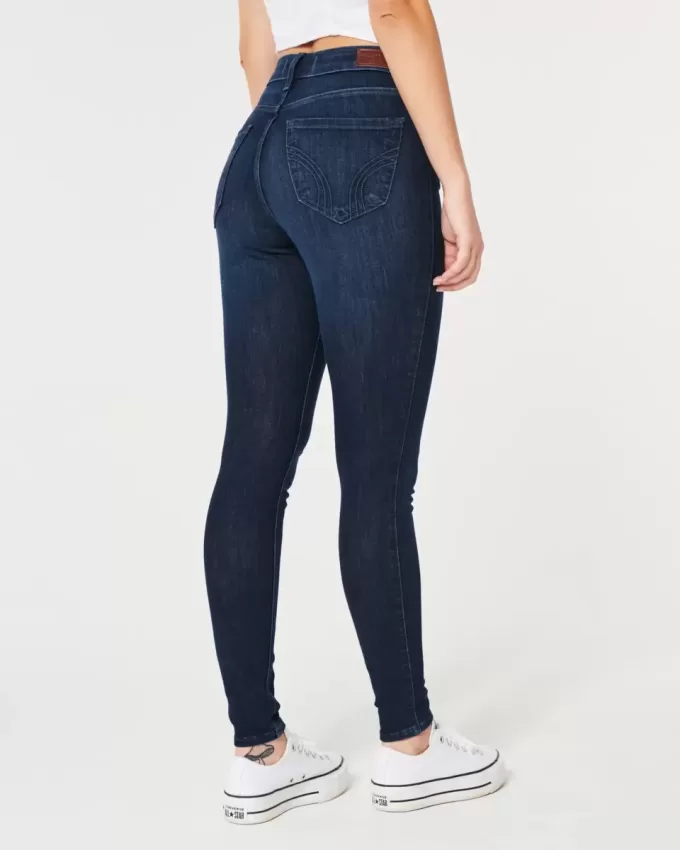 Curvy High-Rise Dark Wash Super Skinny Jeans Curvy High-Rise Dark Wash Super Skinny Jeans