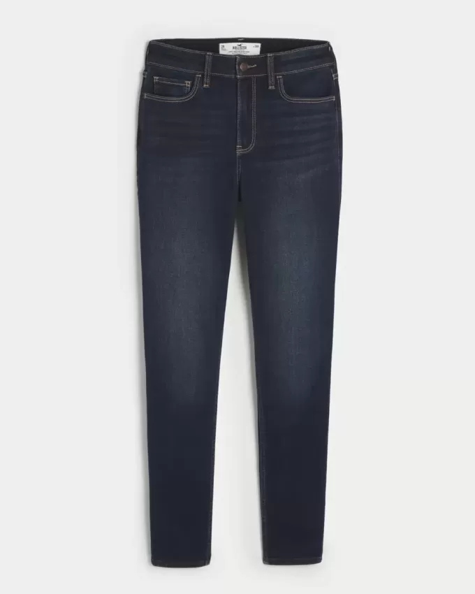 Curvy High-Rise Dark Wash Super Skinny Jeans Curvy High-Rise Dark Wash Super Skinny Jeans