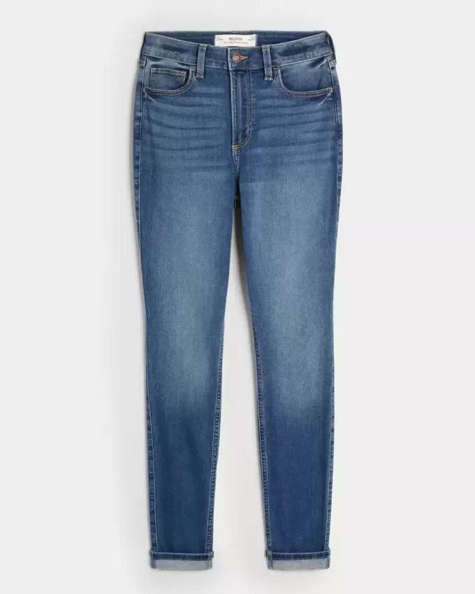 Curvy High-Rise Dark Wash Super Skinny Jeans Curvy High-Rise Dark Wash Super Skinny Jeans
