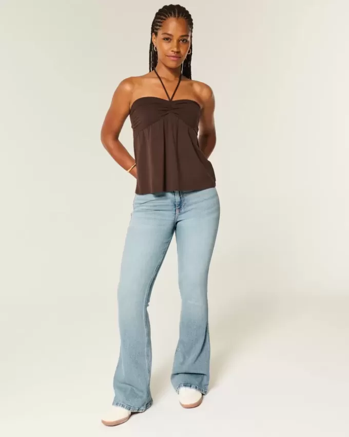 Curvy High-Rise Medium Wash Flare Jeans Curvy High-Rise Medium Wash Flare Jeans