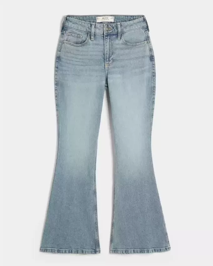 Curvy High-Rise Medium Wash Flare Jeans Curvy High-Rise Medium Wash Flare Jeans