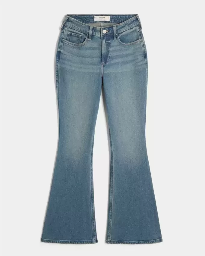 Curvy High-Rise Medium Wash Flare Jeans Curvy High-Rise Medium Wash Flare Jeans