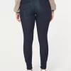 Curvy High-Rise Ripped Dark Wash Jean Leggings Curvy High-Rise Ripped Dark Wash Jean Leggings