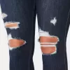 Curvy High-Rise Ripped Dark Wash Jean Leggings Curvy High-Rise Ripped Dark Wash Jean Leggings