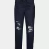Curvy High-Rise Ripped Dark Wash Jean Leggings Curvy High-Rise Ripped Dark Wash Jean Leggings