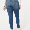 Curvy High-Rise Ripped Dark Wash Super Skinny Jeans Curvy High-Rise Ripped Dark Wash Super Skinny Jeans