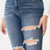 Curvy High-Rise Ripped Dark Wash Super Skinny Jeans Curvy High-Rise Ripped Dark Wash Super Skinny Jeans