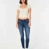 Curvy Low-Rise Dark Wash Super Skinny Jeans Curvy Low-Rise Dark Wash Super Skinny Jeans