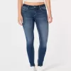 Curvy Low-Rise Dark Wash Super Skinny Jeans Curvy Low-Rise Dark Wash Super Skinny Jeans