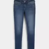Curvy Low-Rise Dark Wash Super Skinny Jeans Curvy Low-Rise Dark Wash Super Skinny Jeans