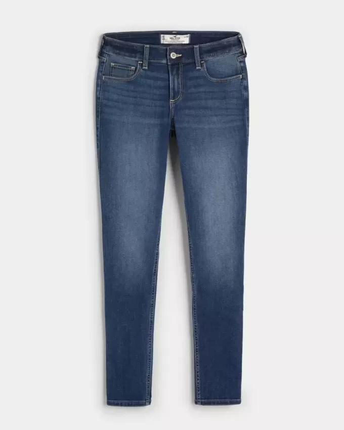 Curvy Low-Rise Dark Wash Super Skinny Jeans Curvy Low-Rise Dark Wash Super Skinny Jeans