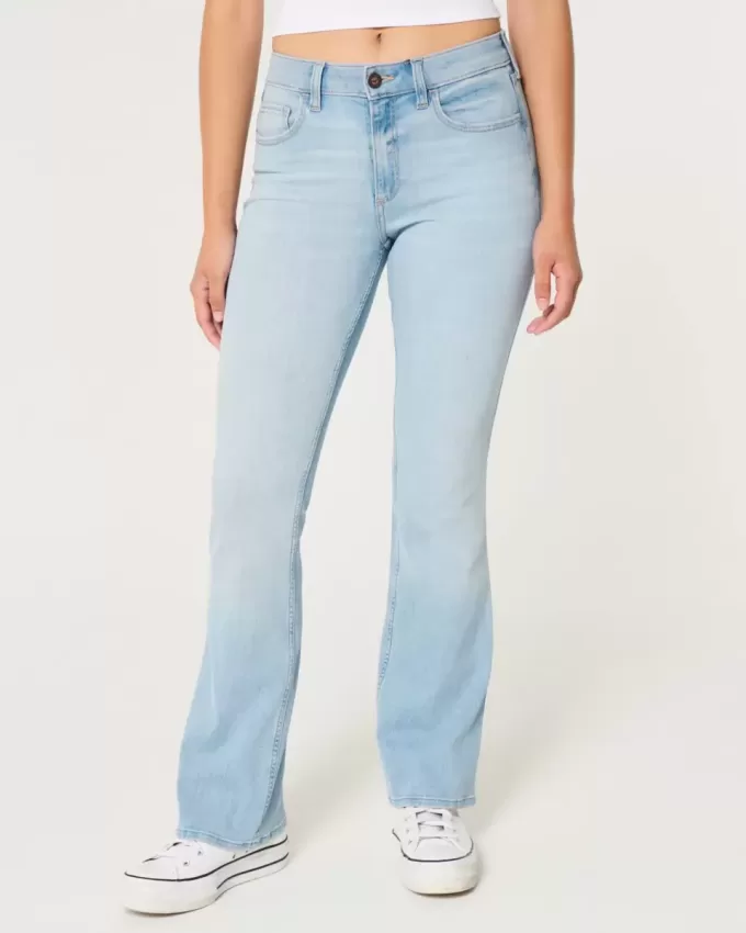 Curvy Mid-Rise Light Wash Boot Jeans Curvy Mid-Rise Light Wash Boot Jeans