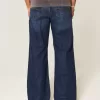 Dark Wash Baggy Bootcut Jeans Dark Wash Baggy Bootcut Jeans