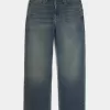 Dark Wash Broderade Baggy Jeans Dark Wash Broderade Baggy Jeans