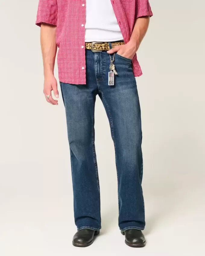 Dark Wash Relaxed Bootcut-jeans Dark Wash Relaxed Bootcut-jeans