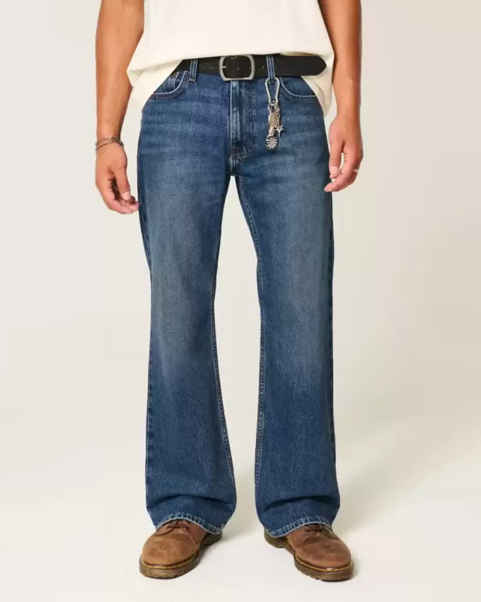 Dark Wash Relaxed Bootcut-jeans Dark Wash Relaxed Bootcut-jeans