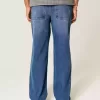 Dark Wash Rose Graphic Baggy Jeans Dark Wash Rose Graphic Baggy Jeans