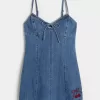 Denim Cherry Graphic miniklänning Denim Cherry Graphic miniklänning