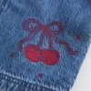 Denim Cherry Graphic miniklänning Denim Cherry Graphic miniklänning