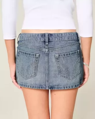Denim Micro Mini Kort