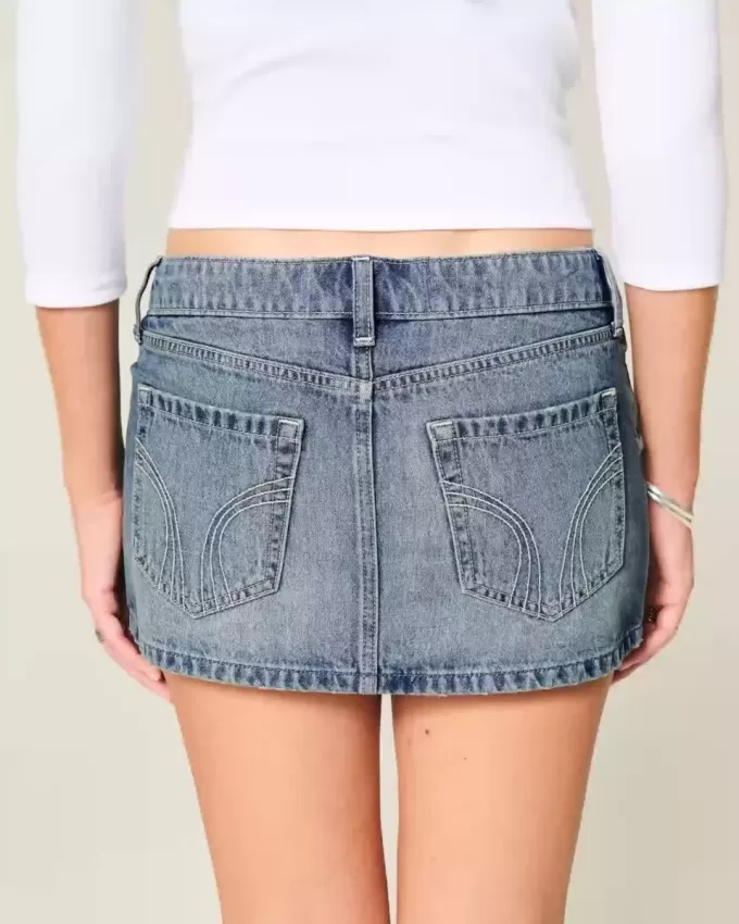 Denim Micro Mini Kort Denim Micro Mini Kort