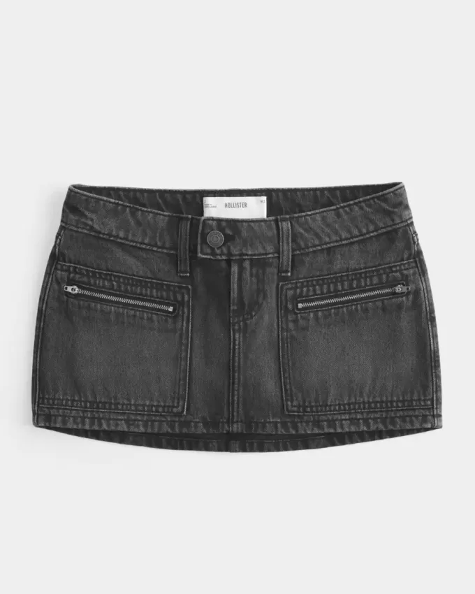 Denim Micro Mini Kort Denim Micro Mini Kort