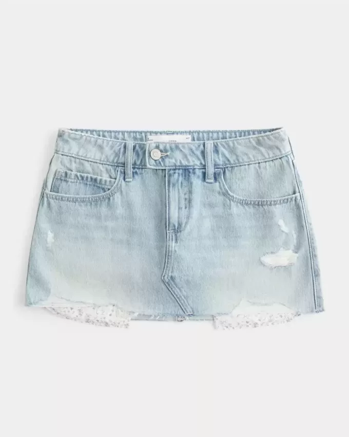 Denim Mini Kort Denim Mini Kort