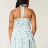 Drop Waist Halter Miniklänning