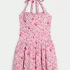 Drop Waist Halter Miniklänning Drop Waist Halter Miniklänning