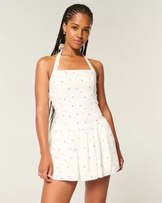 Drop-Wist Halter Miniklänning